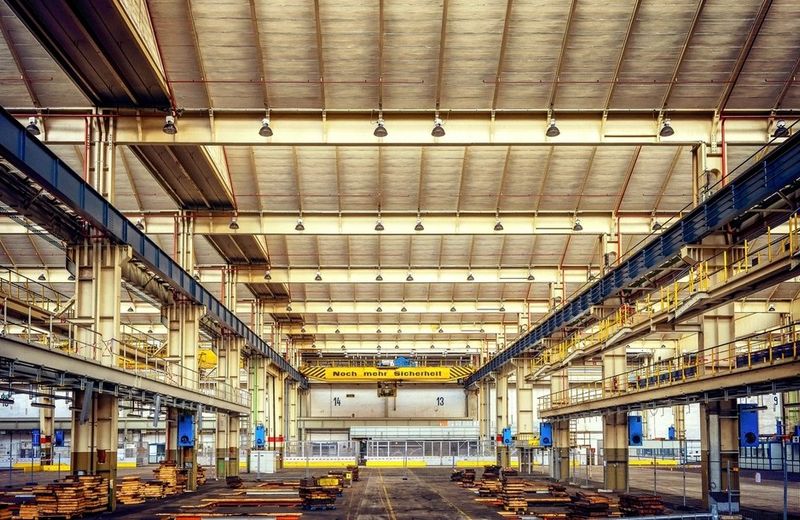 Linha de produção industrial